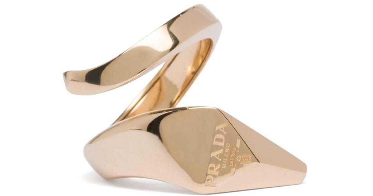 Promise Rings Prada Prada Eternal Snake Ring in White | Lyst