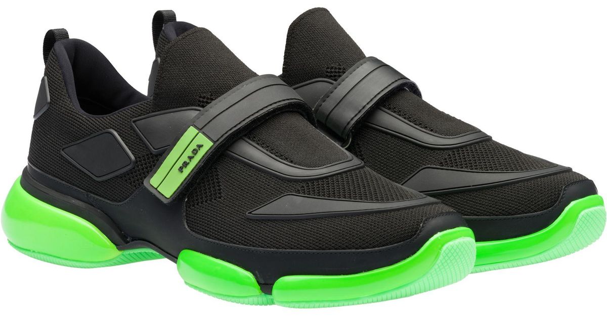 prada green sneakers