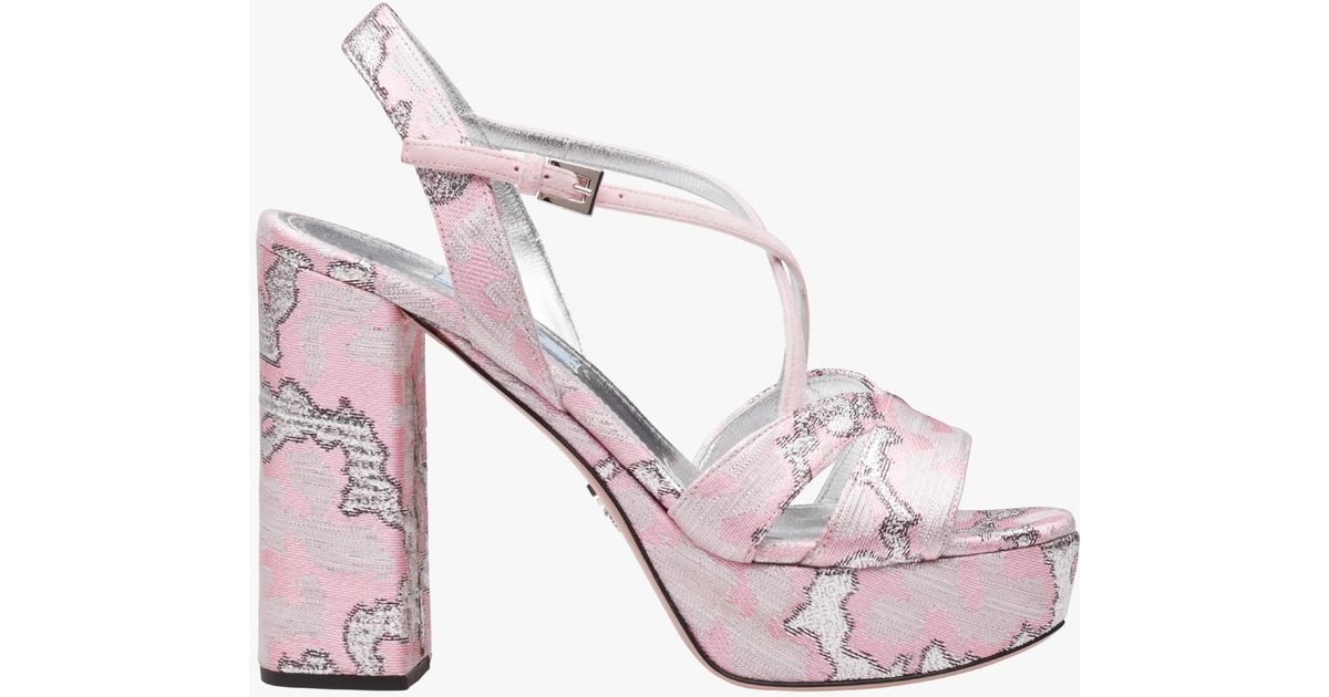 prada jacquard sandals