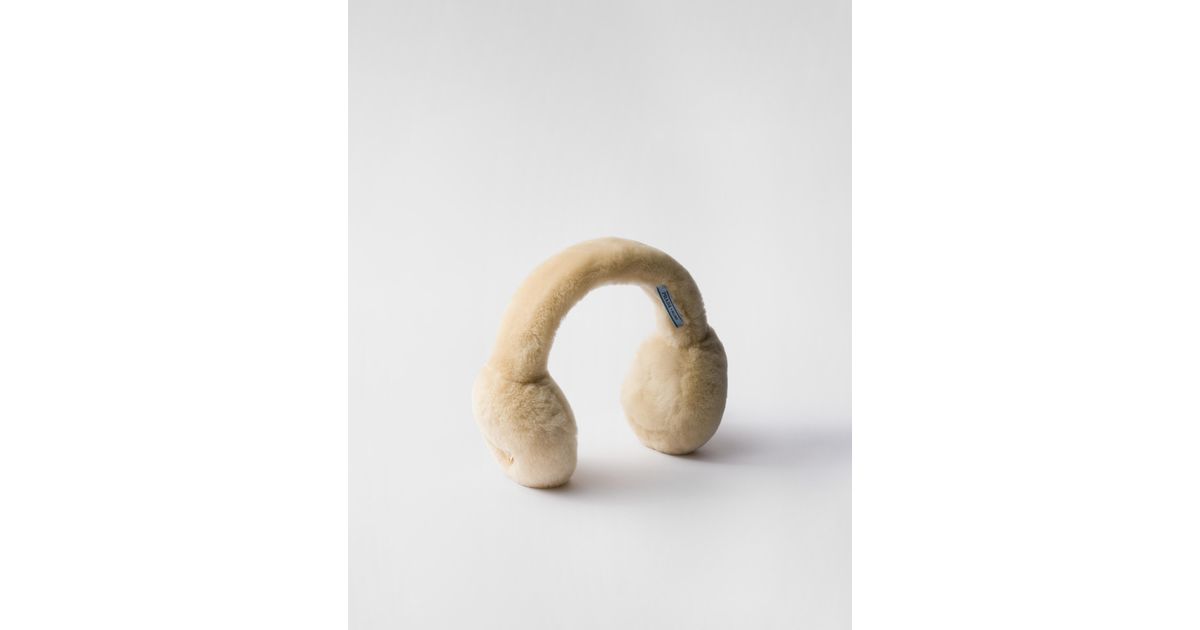 PRADA＊Wool earmuffs ウール イヤーマフ＊送料込 Black Wool Earmuffs | PRADA