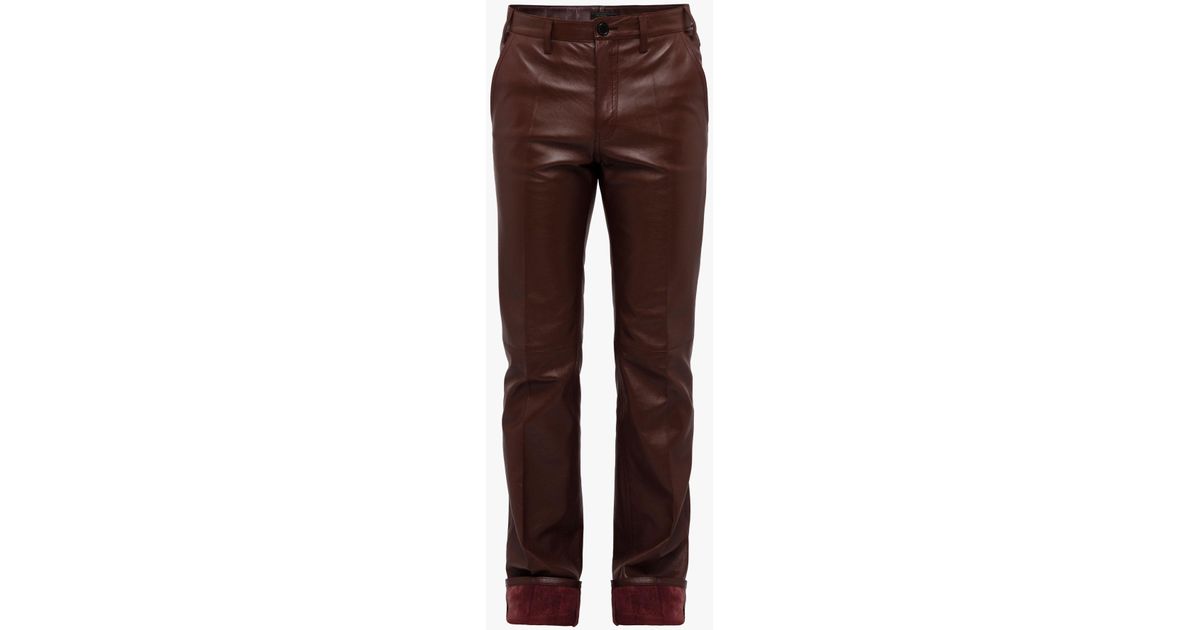 prada leather pants