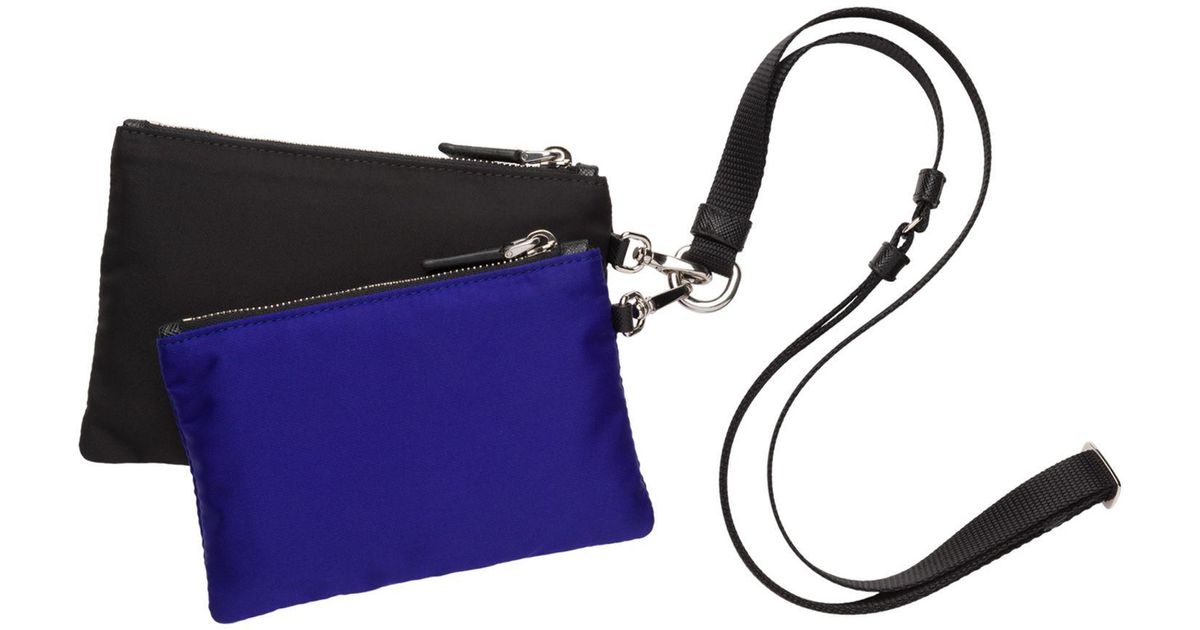 prada two nylon pouches