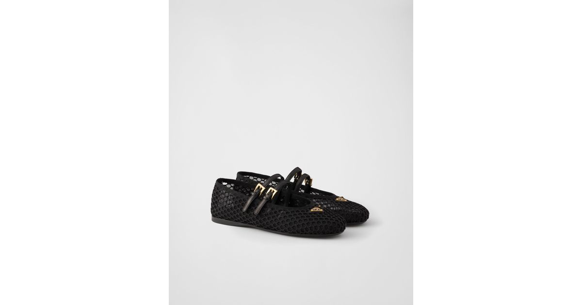 Prada＊Mesh fabric ballerinas メッシュ バレリーナ＊送料込 Prada Mesh Fabric Ballerinas | Saks Fifth Avenue