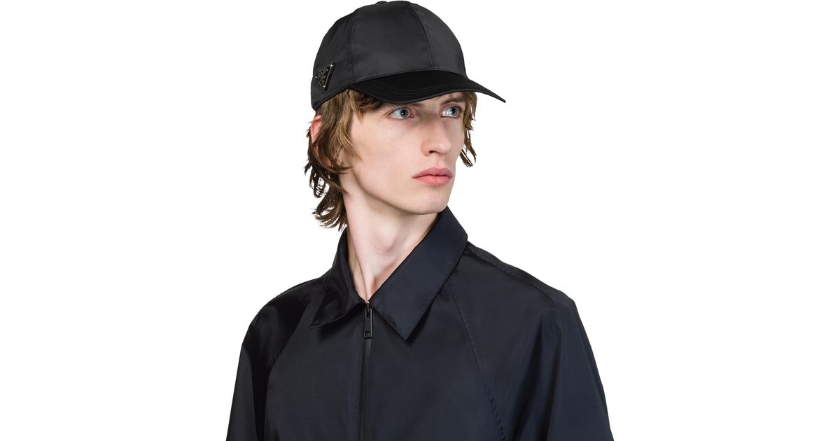 prada baseball cap nylon