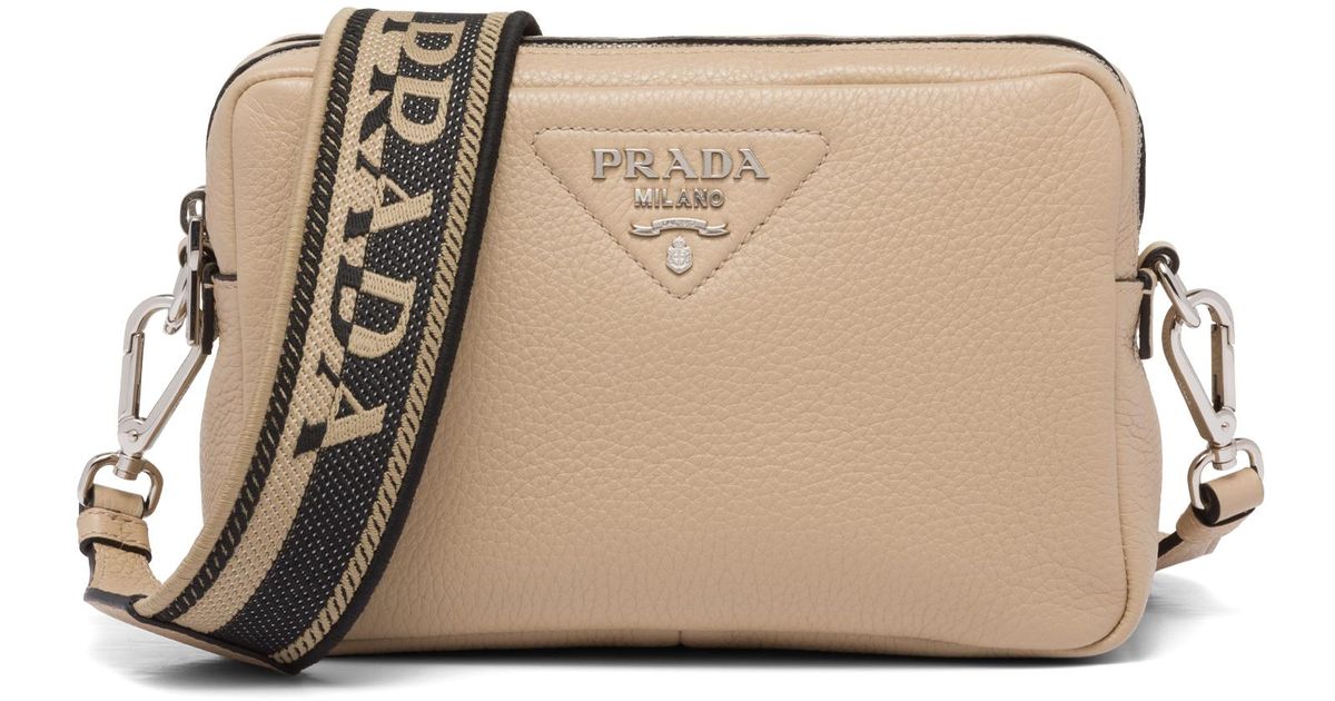 Prada Synthetik Tasche Aus Leder Mit Schulterriemen | Lyst DE