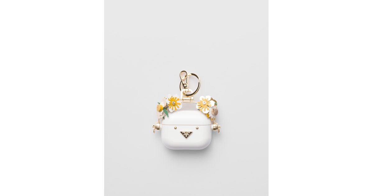 Prada Airpods Pro Case in White | Lyst UK