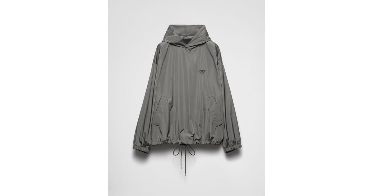 Prada Light Technical Fabric Jacket in Gray for Men | Lyst