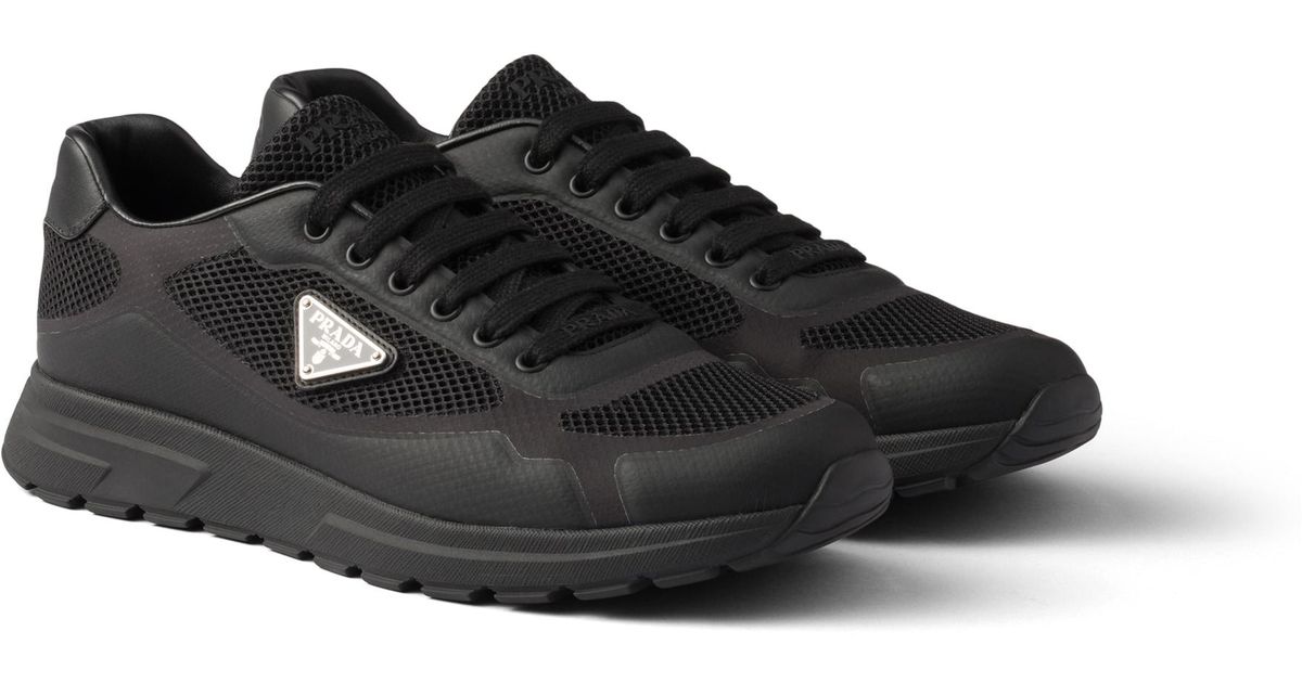 Prada Prax 2.0 Fabric Sneakers in Black for Men | Lyst