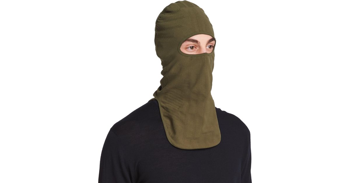 Prada Synthetic Technical Knit Ski Mask in Green for Men - Lyst