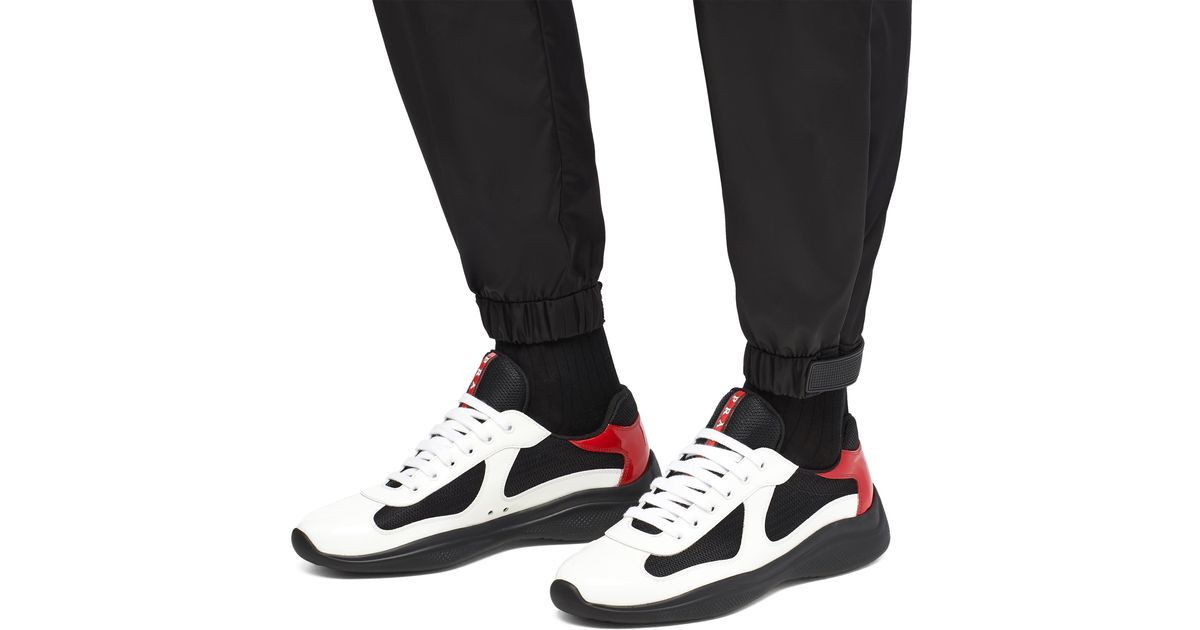 prada america's cup bike fabric sneakers