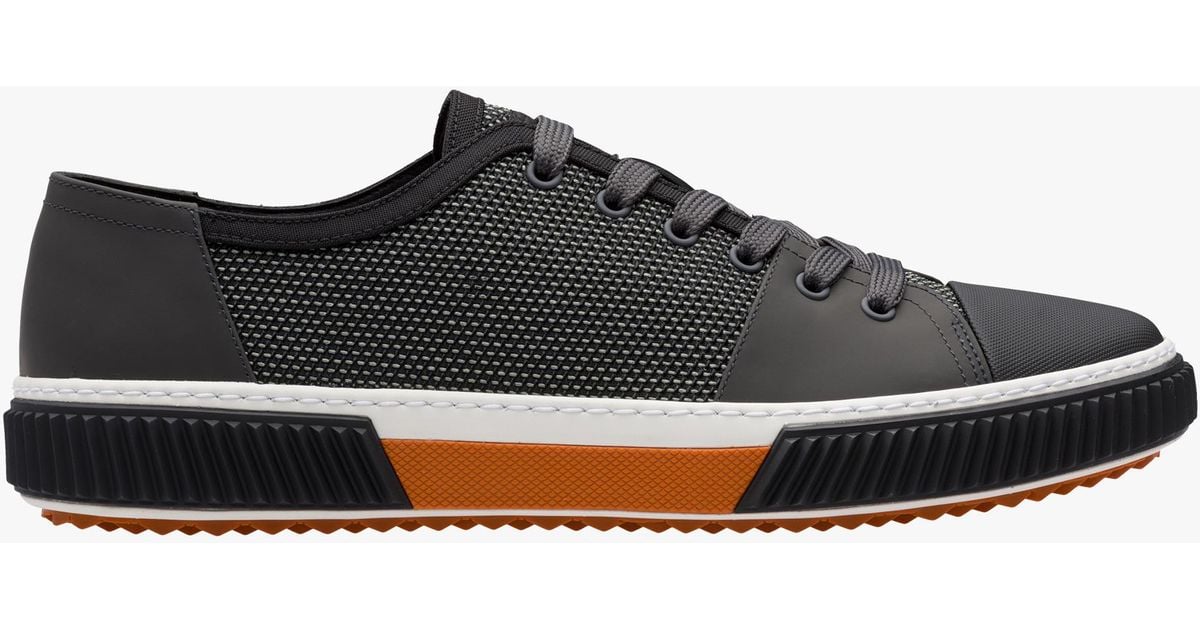Prada Technical Mesh And Leather 