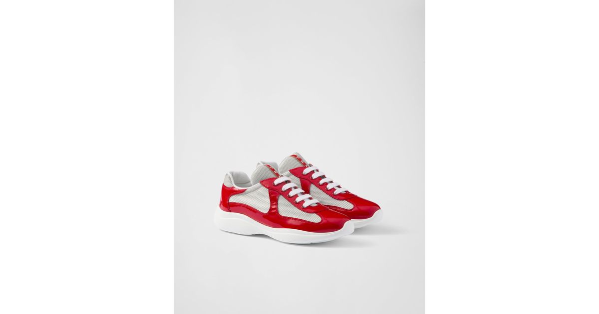 Prada trainers red online