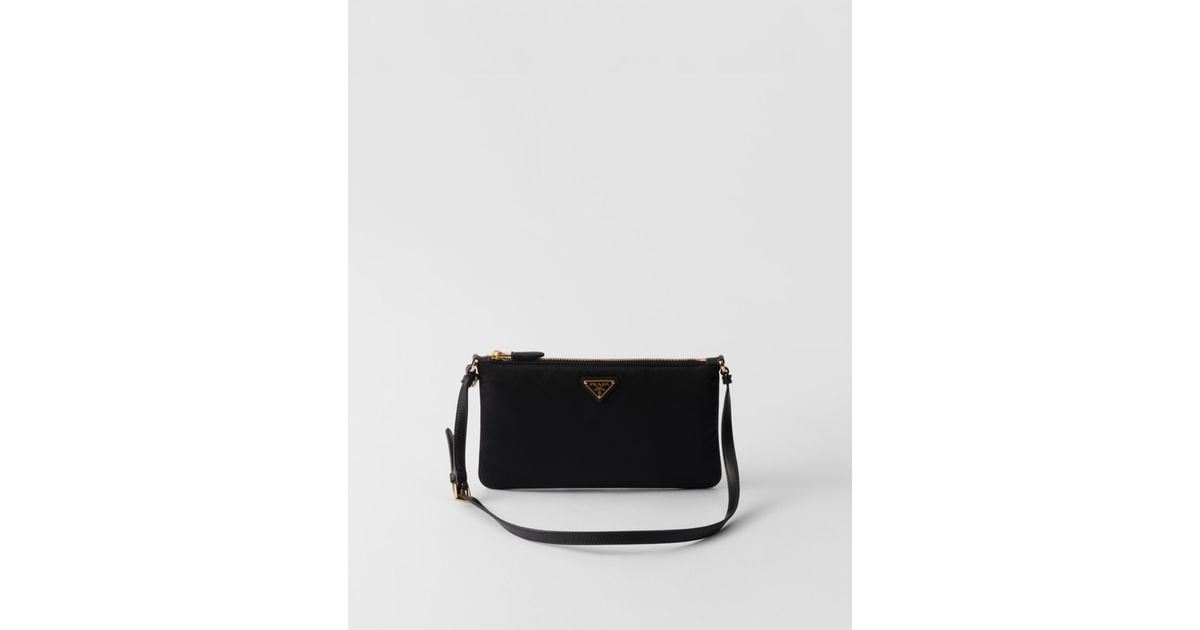 Prada Re-Nylon Pouch in Black | Lyst