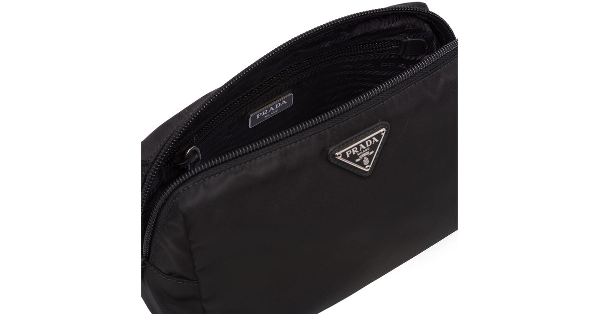 prada cosmetic bag leather