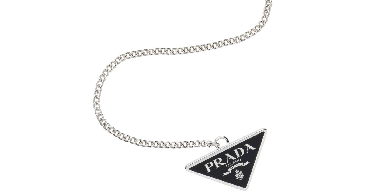 prada logo chain