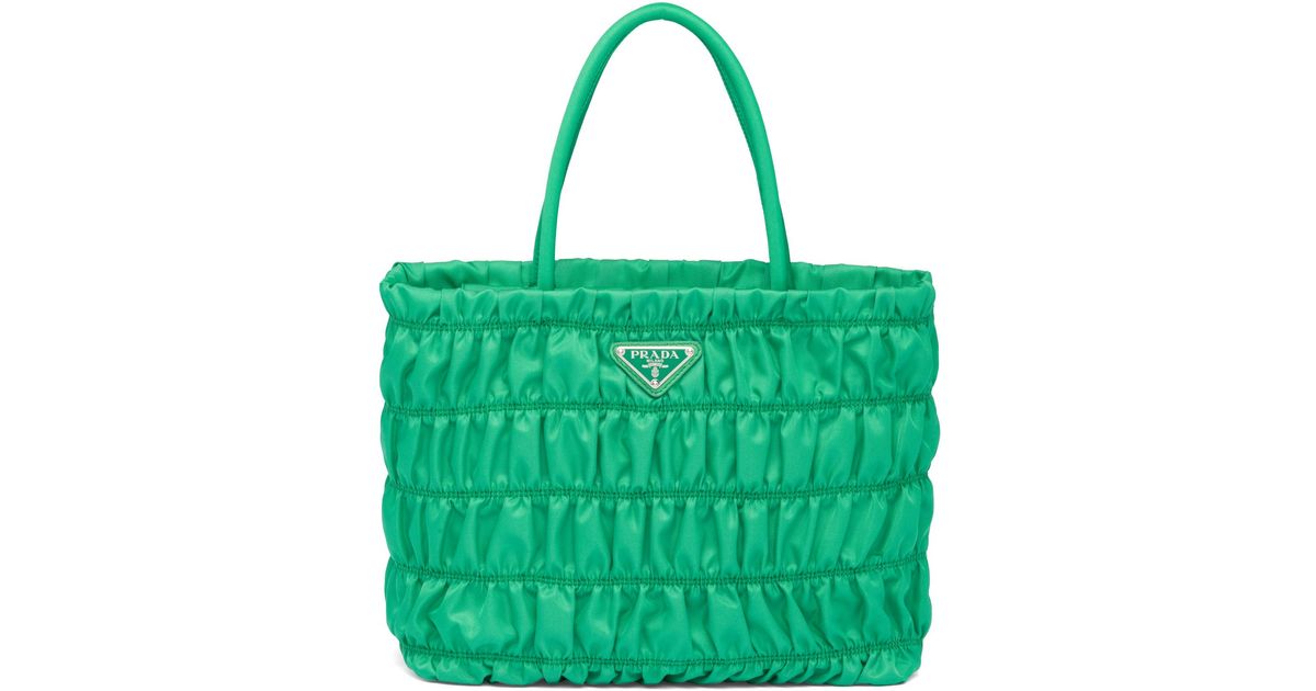 prada nylon bag green