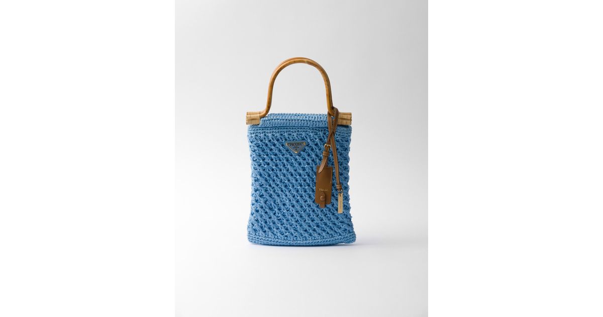 PRADA＊Cotton crochet mini-handbag クロッシェバッグ＊送料込 Prada Cotton Crochet Mini Top-Handle Bag | Neiman Marcus