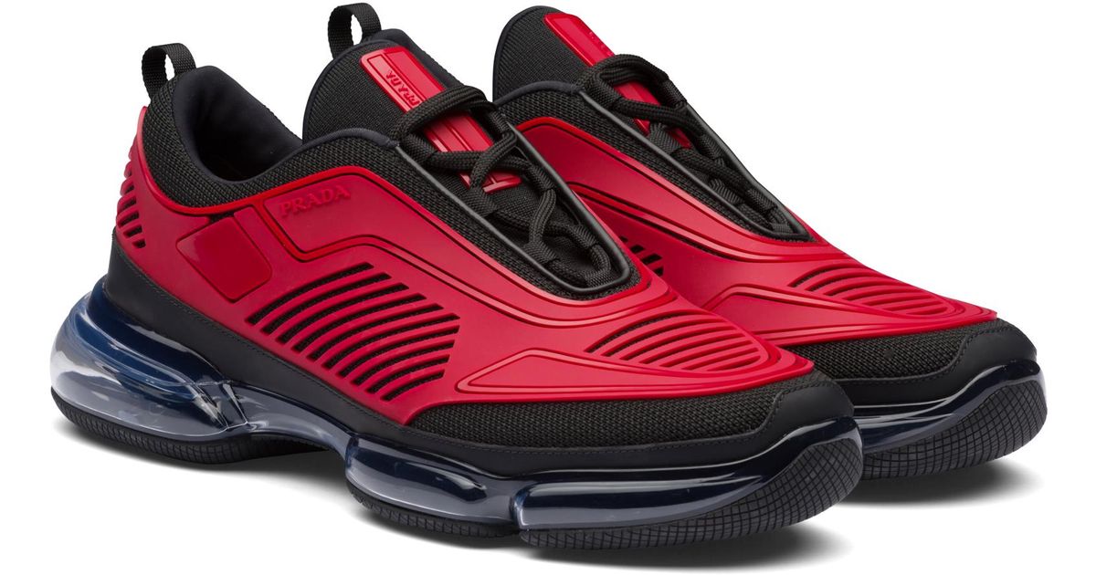prada cloudbust black and red