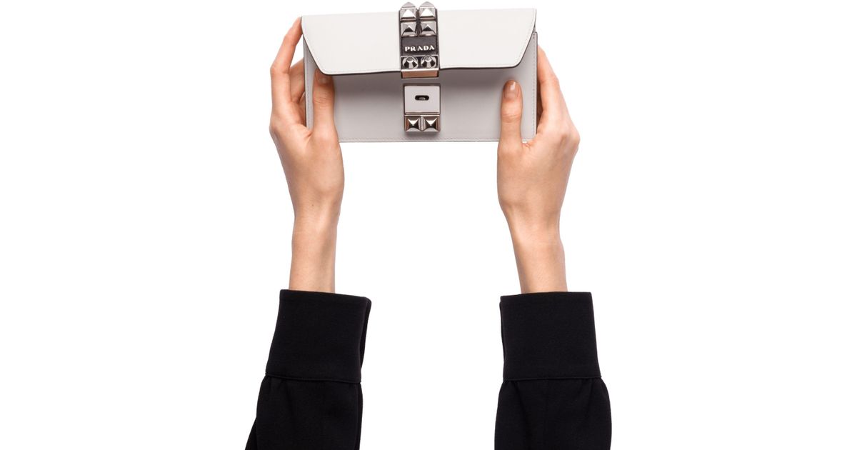 prada elektra leather mini bag