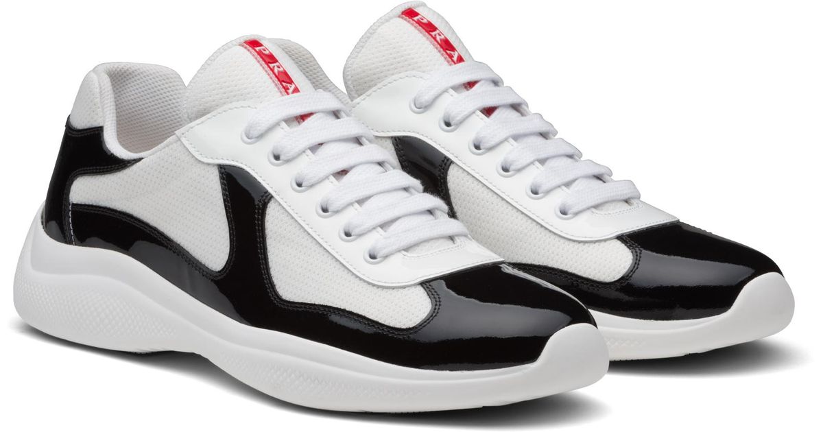 prada men's america's cup leather sneaker