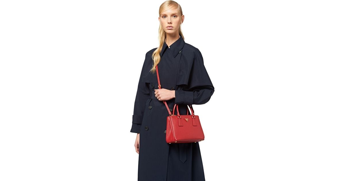 Prada Galleria Mini Saffiano Leather Bag | Lyst