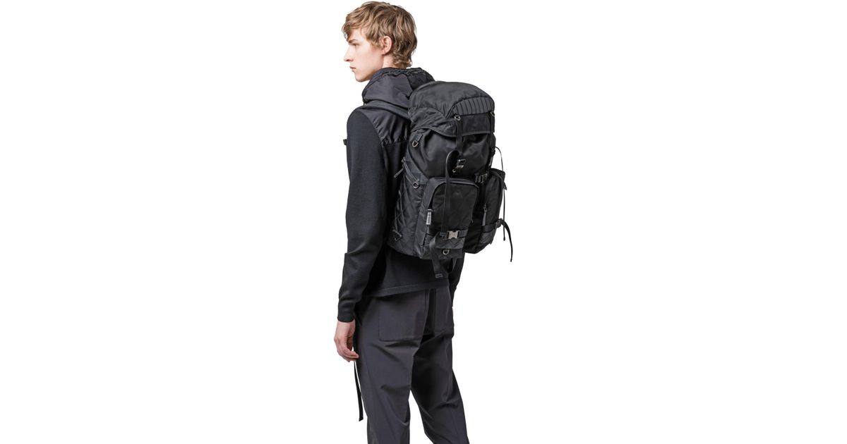 prada technical fabric backpack
