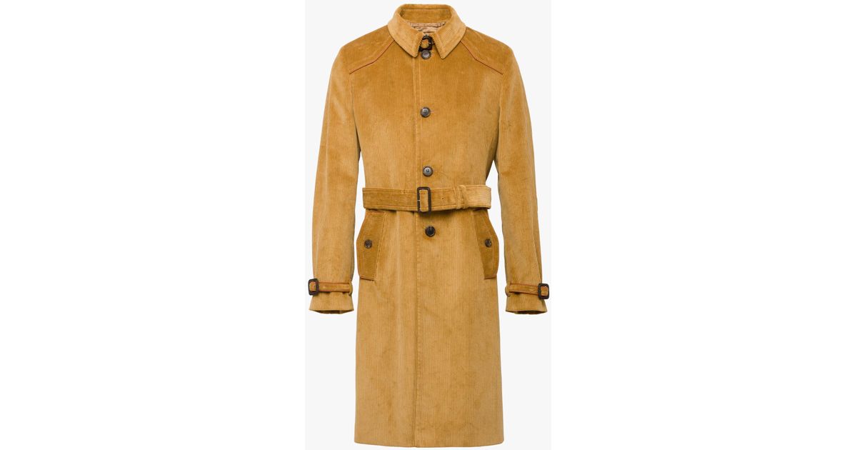 prada corduroy coat