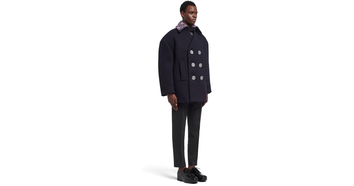 prada mens peacoat