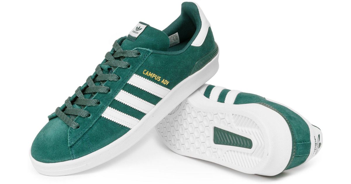 adidas Suede Campus Adv Shoes in Green 