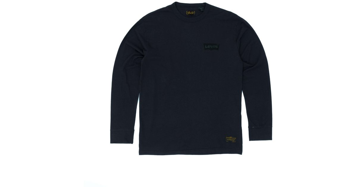 levis black long sleeve shirt