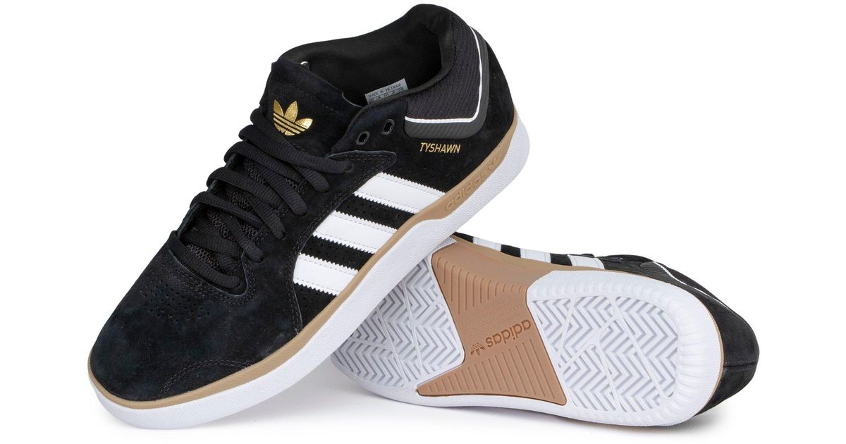 adidas Black Suede Tyshawn Shoes - US Size: 11, 12 & More - Lyst