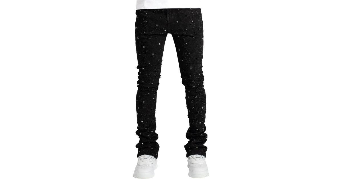 GUAPI All Embellished Denim in Black for Men | Lyst