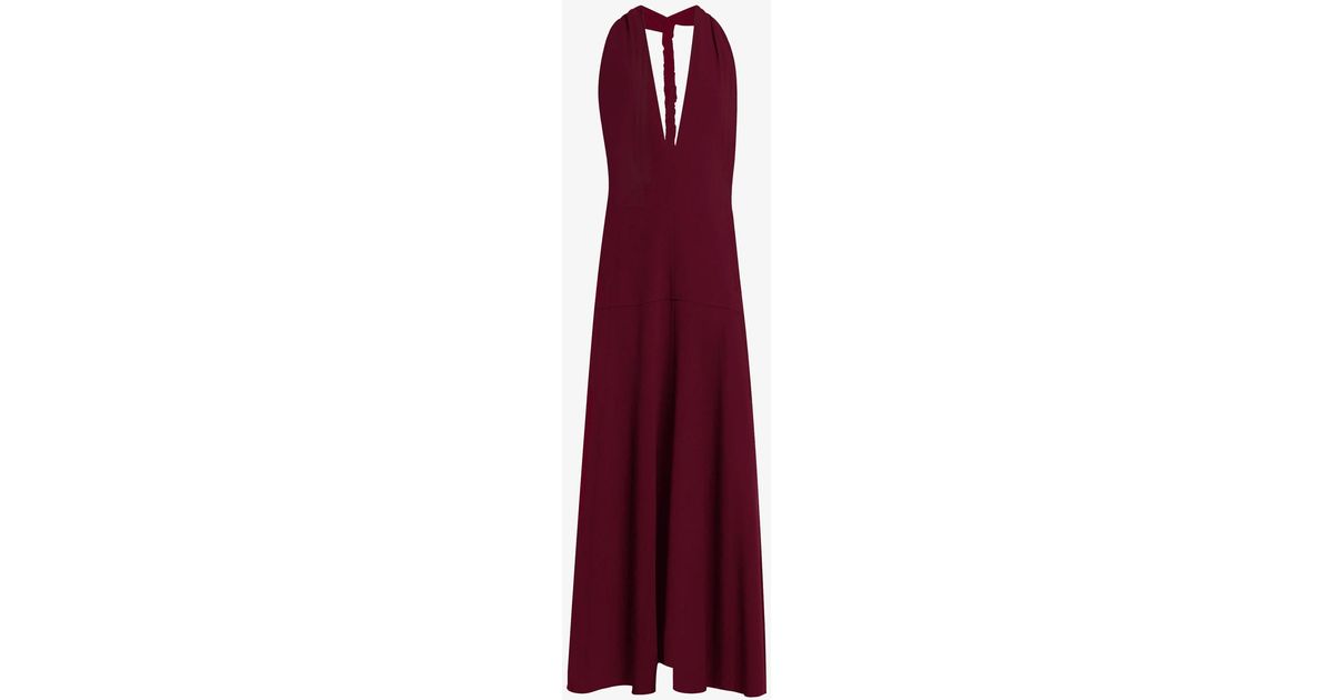 navy blue dress for baby girl Proenza Schouler Selena Twist Back Dress in Matte Viscose Crepe -  SP2433044BBY116453 main image 0