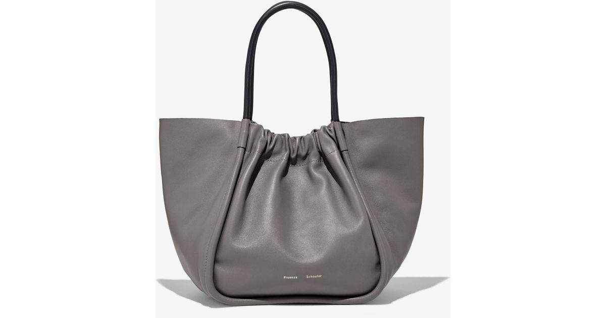 Proenza Schouler Xl Ruched Tote in Gray Lyst