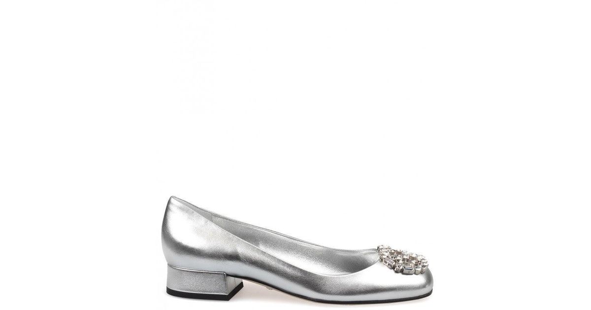 Gucci silver flats Outlet