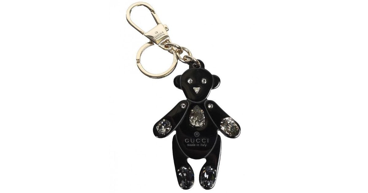 Gucci Black Plexiglass Crystals Teddy 