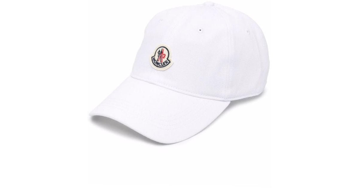 moncler white baseball cap