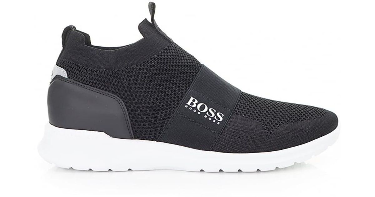 hugo boss knitted trainers