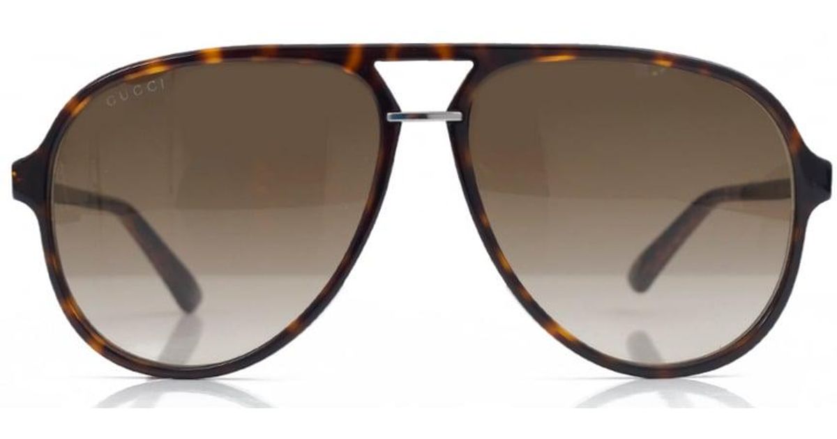 gucci plastic aviator sunglasses