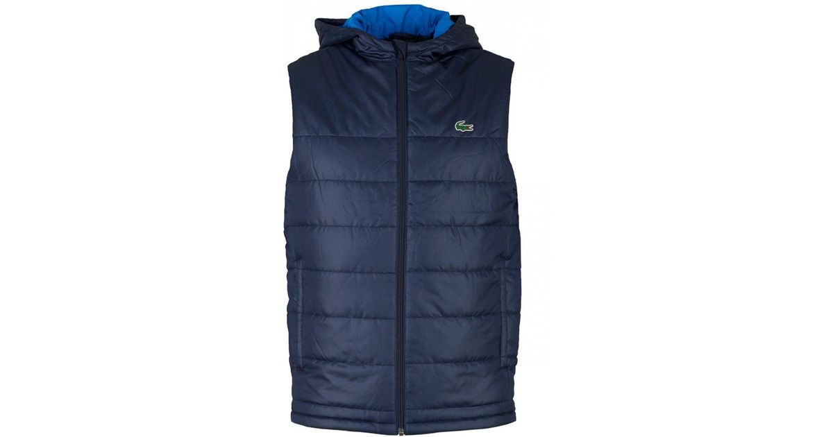 lacoste hooded gilet