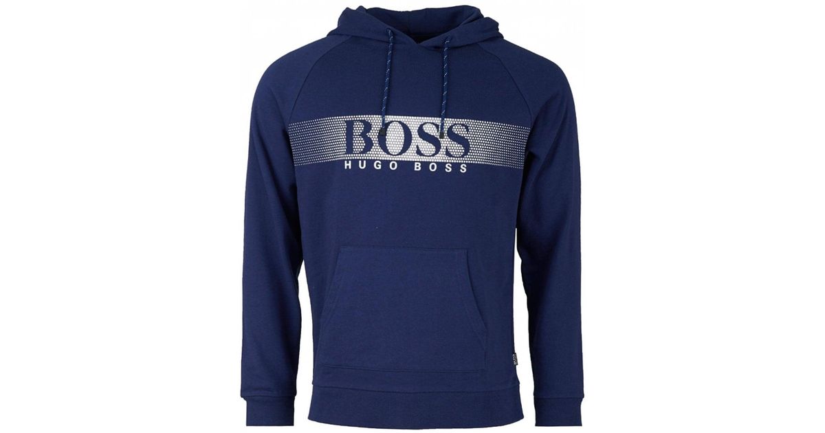 hugo boss navy hoodie