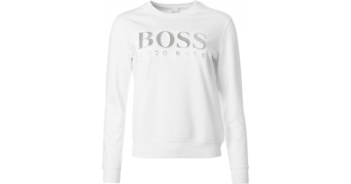 hugo boss white sweatshirt