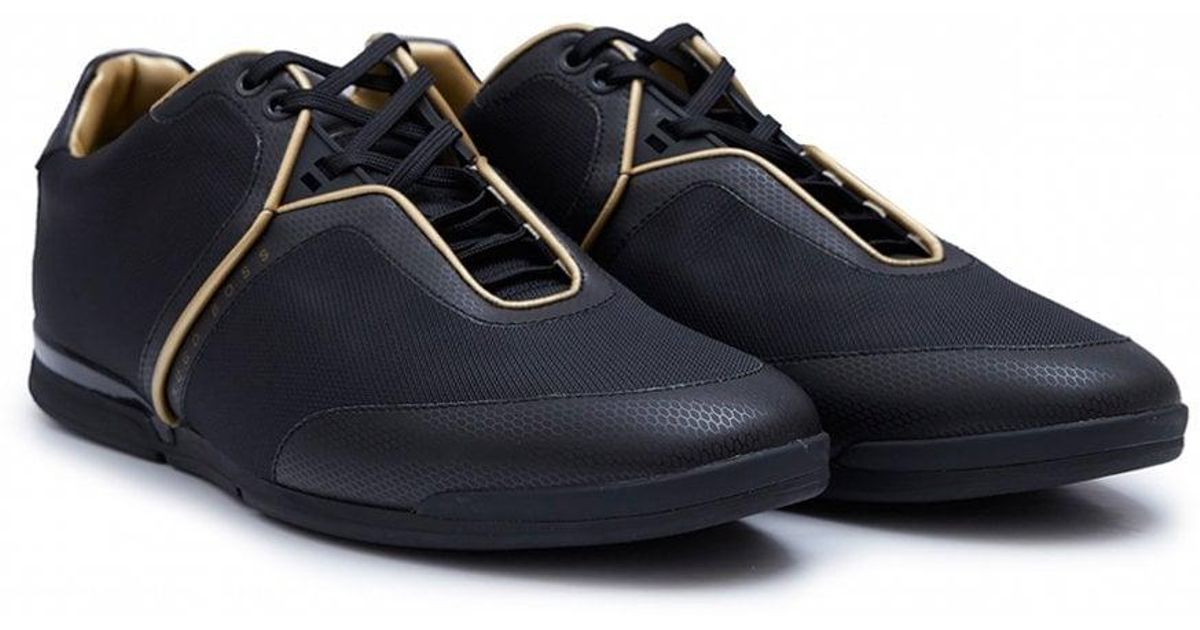 hugo boss black and gold shoes