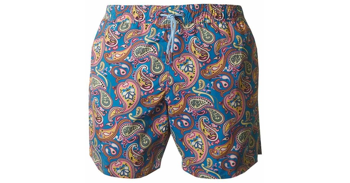 pretty green paisley shorts
