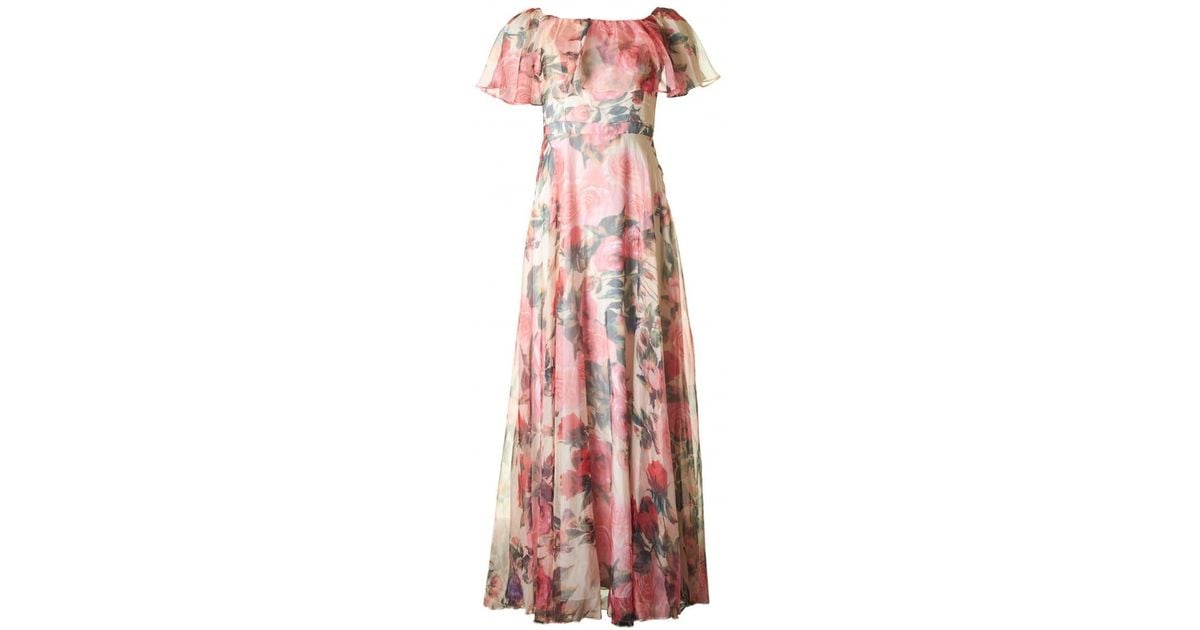 forever unique floral bardot maxi dress