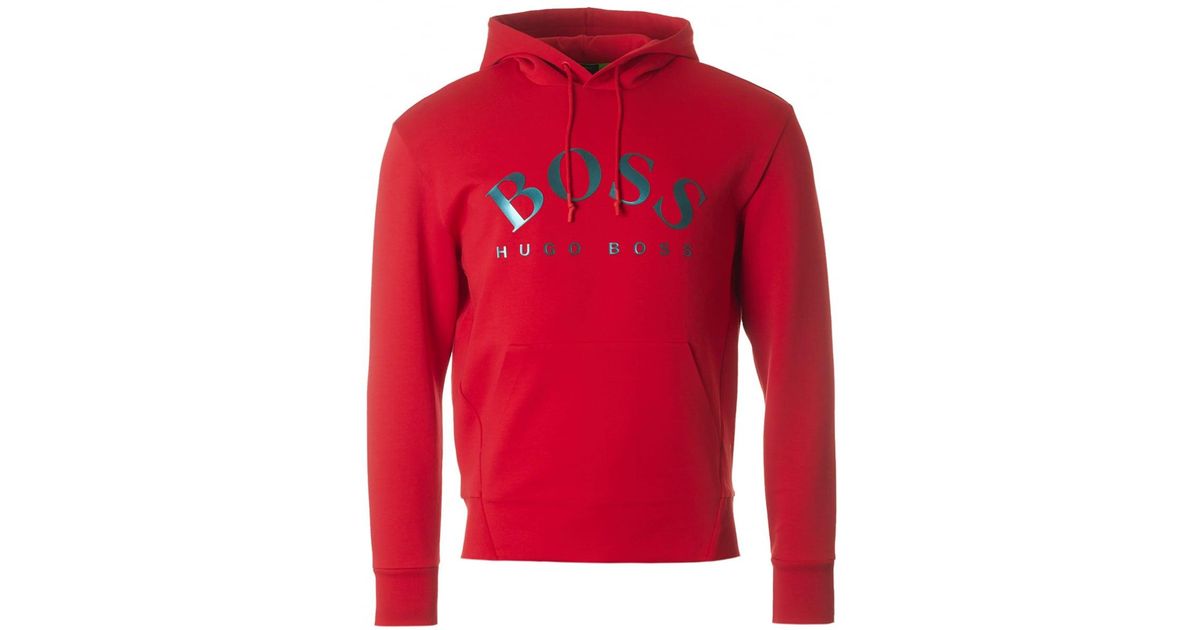 red boss hoodie
