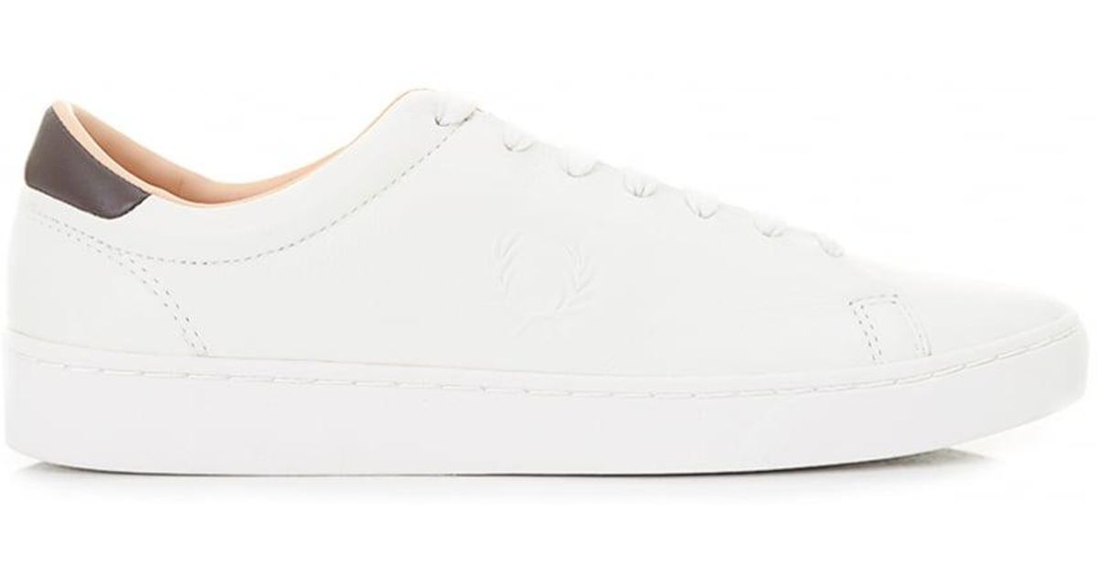 Fred Perry Mens Spencer Premium Leather Sneakers Men Shoes ekoios.vn
