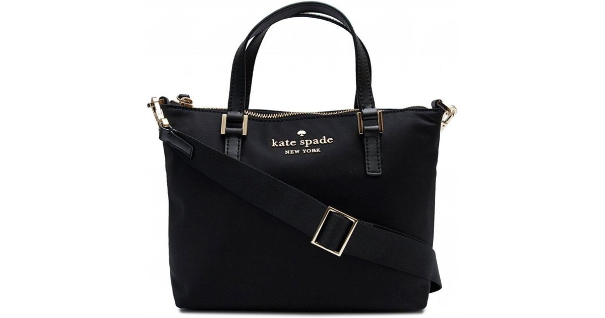 kate spade black nylon crossbody bag