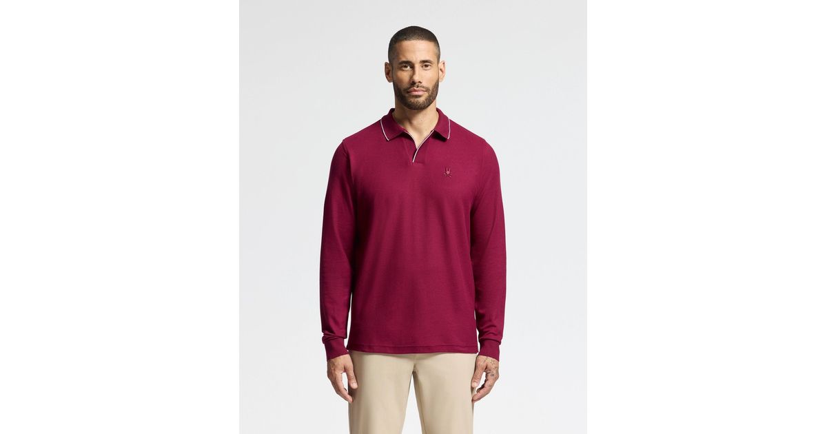 Psycho Bunny - Carter Johnny Collar Knit Polo- Evening Blue main image 0