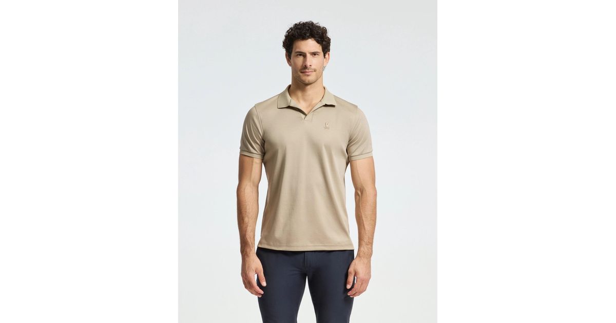 Psycho Bunny - Carter Johnny Collar Knit Polo- Evening Blue main image 1